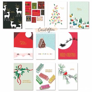 แหล่งขายและราคา[Card4You]🎄การ์ดอวยพรวันคริสมาสต์+ซอง Christmas Greeting Cardsอาจถูกใจคุณ