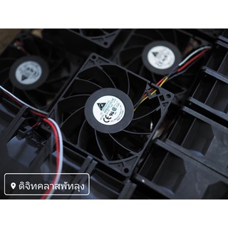 พัดลมตัวแรง 3.5" 12V พัดลมเทอร์โบ รอบจัด