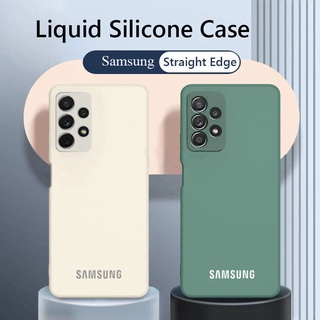 เคสโทรศัพท์มือถือ ซิลิโคน กันกระแทก สีพื้น สําหรับ Samsung Galay A73 A53 A33 A23 A13 A72 A52 A32 4G 5G
