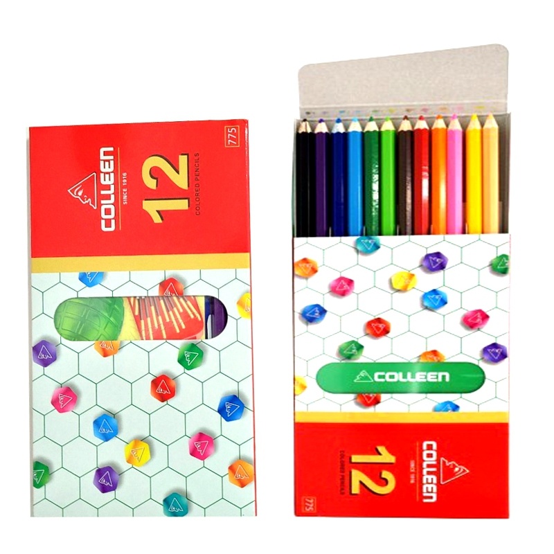 เดอะเบสท์สเตชั่น ดินสอ สีไม้ คอลลีน 12แท่ง 12สี ของแท้ พร้อมส่ง Colleen 12 Colored Pencils.
