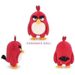 (ลิขสิทธิ์แท้ ส่งฟรี) 10 นิ้ว เรด Red แองกรี้เบิร์ด Angry Bird ตุ๊กตา