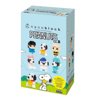 ของแท้จากญี่ปุ่น🧡 Kawada NBMC 26 Nanoblock mininano Peanuts Snoopy Vol.2 6 Types มินินาโนบล็อคสนูปปี้