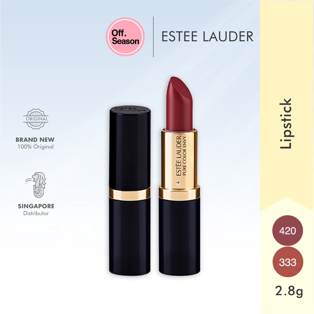 ♕ Estee Lauder Lipstick Pure color Envy 420 Rebellious Rose / 333 Persuasive - 2.8g