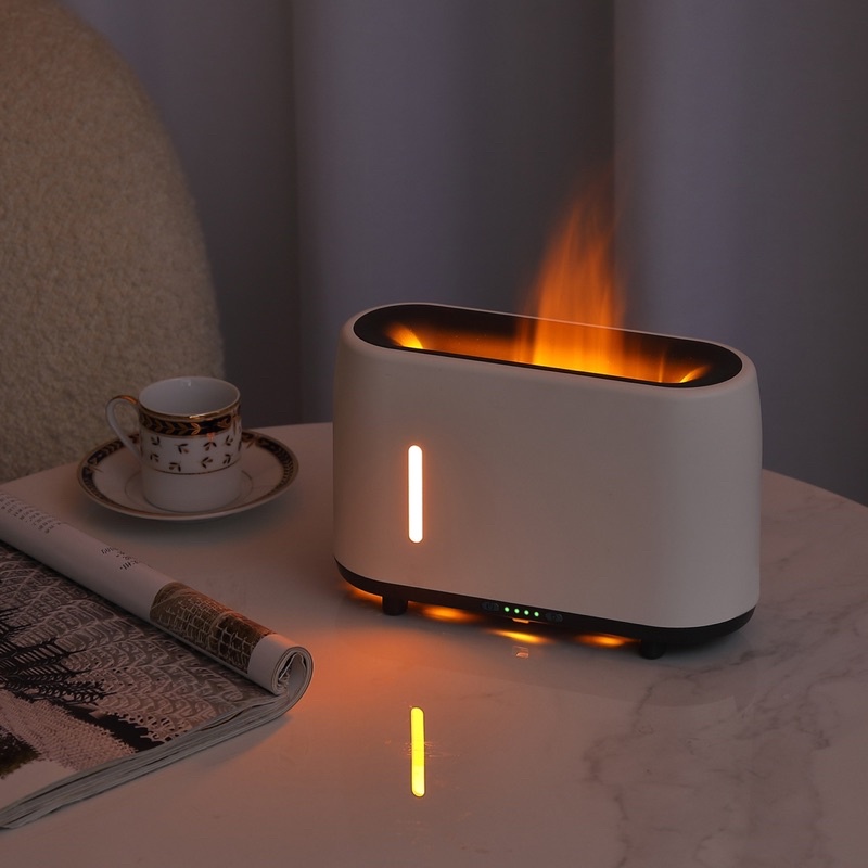 พร้อมส่ง Humidifier colorful เครื่องพ่นไอน้ำไฟเตาผิงอโรม่า เครื่องพ่นอโรม่า ไอน้ำเปลวไฟ