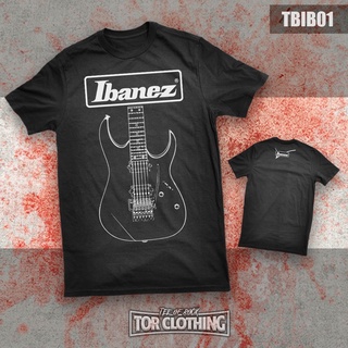 (พร้อมส่ง) เสื้อยืดลําลอง ผ้าฝ้าย 100% แขนสั้น พิมพ์ลาย Ibanez - Guitar - Murah - Band Rock - TBIB01 lelaki สีดํา พลัสไซซ์ XS-XXXL ของขวัญวันเกิด สําหรับผู้ชาย