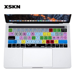 XSKN for Adobe Premiere Pro Keyboard Cover Skin for MacBook Pro 13 A1706 A1989 A2159 Macbook Pro 15.4 A1707 A1990 With T