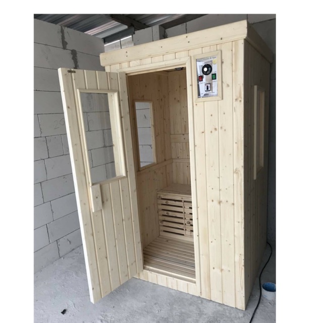 ตู้อบซาวน่าขนาด 100*100*180cm นั่ง 2 คนตัวใหญ่