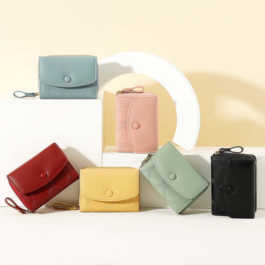 I'mBagY8024#NEW#กระเป๋าสตางค์ผู้หญิง สินคัาพร้อมส่งTAOMICMICกระป๋าตังค์ใบสั้นใบเล็ก กระเป๋าแฟชั้นเกาหลี - รูปที่ 5