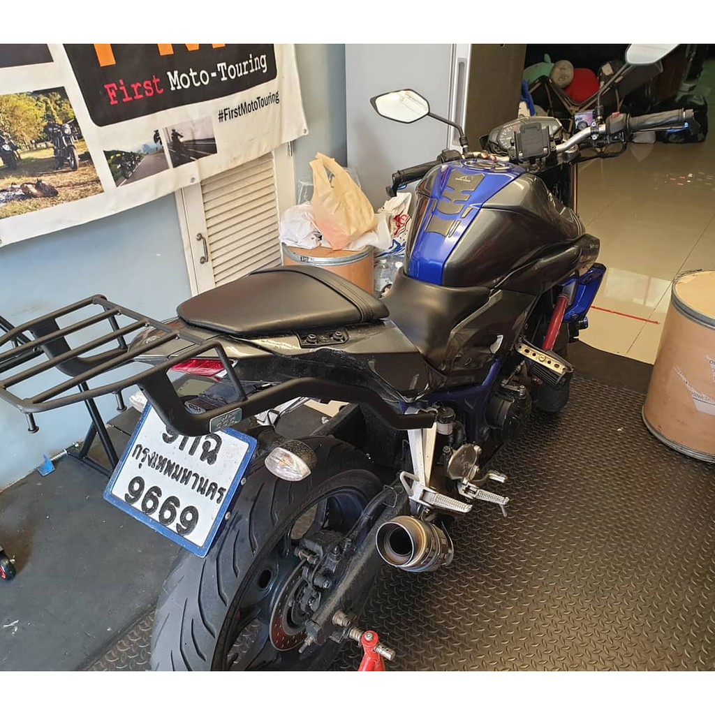 Rear Rack แร็คหลัง แร็คท้าย ตะแกรงท้าย ตะแกรงหลัง YAMAHA MT03 / R3  (2016-2024) เหล็กหนา 3 มม. แข็งแรง ตะแกรงหลัง ราคา ถูกที่สุด ดีลบีเคเค แกลเลอรีภาพที่ 3