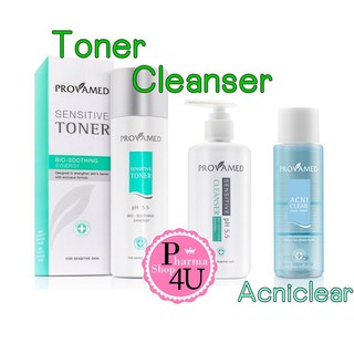 แท้พร้อมส่ง!! Provamed Acniclear Toner 200 ml / Provamed Sensitive Cleanser 260ml / Toner For Sensitive Skin 200 ml.