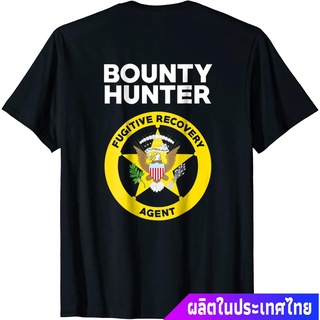 Bounty Hunterเสื้อยืดแขนสั้น Bounty Hunter T-Shirt For Fugitive Recovery Agents LEO Bounty Hunter Round neck T-shirt