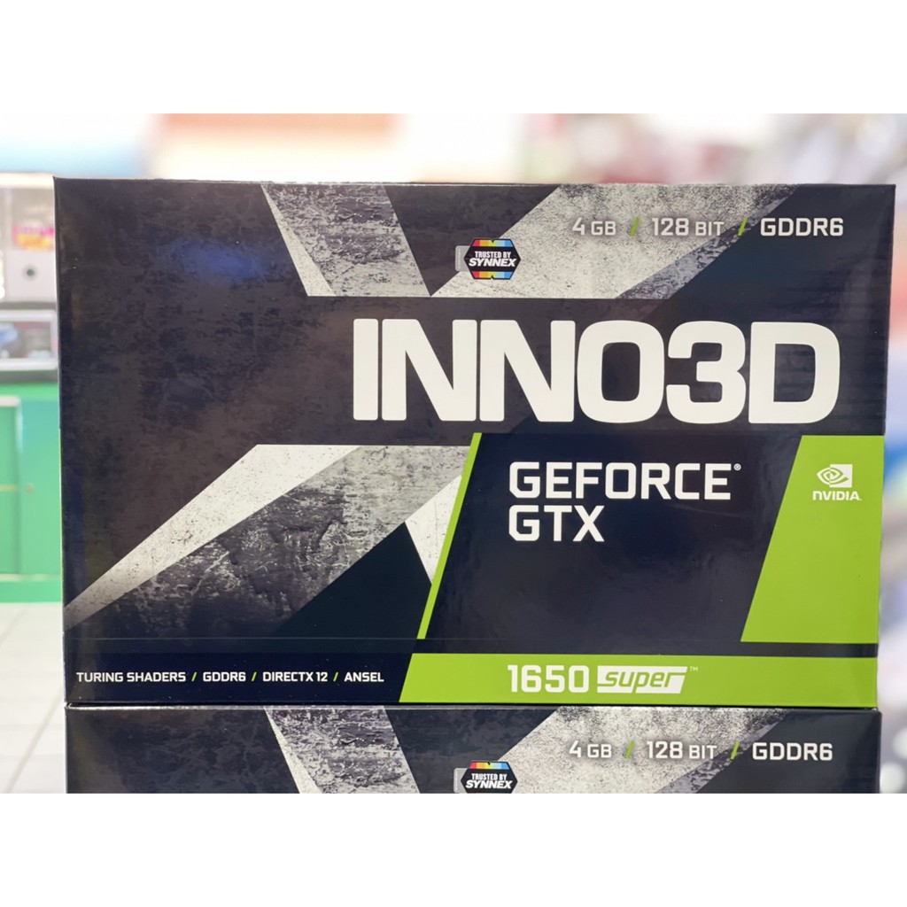 [ส่งฟรี] การ์ดจอ GeForce GTX1650 Super 4GB GDDR6 INNO3D ของใหม่ ยังไม่ได้แกะกล่อง ประกัน 3 ปี by ซินเน็ค ประเทศไทย