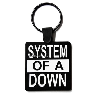 System of a Down พวงกุญแจ ยาง เท่ๆ  ซิสเตมออฟอะดาวน์ ร็อค พังค์ เมทัล SOD356