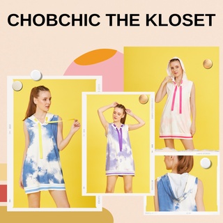 เดรสสั้น สปอร์ต มีฮู้ด Tie-Dye Hoodie Sport Dress