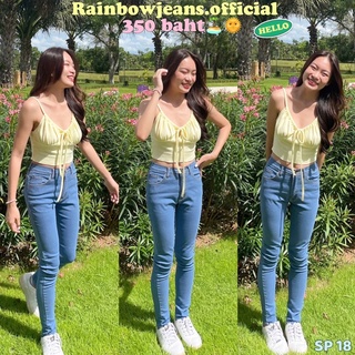 🥣🌷ยีนส์Skinny S-5XL🏝️รุ่น SP 18 ซีดPD by rainbow.jeans