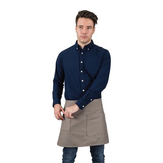 Han&amp;Co.12C Cross Back Short Apron-Grey ผ้ากันเปื้อนตัวสั้นรุ่น12C สีเทา