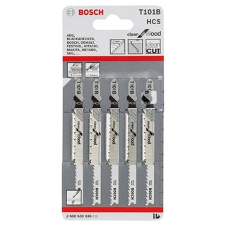 ใบเลื่อยจิ๊กซอ T101B BOSCH ตัดไม้ หนา 3-30 มม.*** ราคา ต่อ 1 ใบ ***