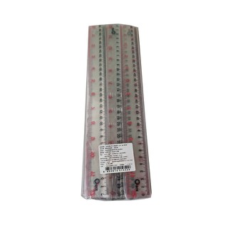 คิวบิซ ไม้บรรทัด PVC ชนิดแข็ง ขนาด 12 นิ้ว แพ็ค 36 ชิ้น Q-Biz PVC Ruler 12  x 36 pcs.