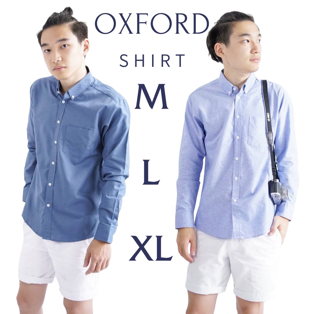 เสื้อเชิ้ตคอปก/แขนยาว M/L/XL ผ้า OXFORD - SHIRT เสื้อเชิ้ตผู้ชาย คอปกแขนยาว เสื้อเชิ้ตคอปก สวมใส่สบา
