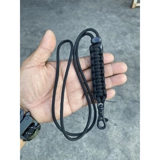 A038 สายคล้องคอ ห้อยนกหวีด ห้อยบัตร ถักจากเชือกparacord 4มิล