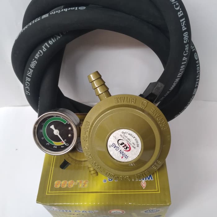 WIN GAS SLE 888 LPG Regulator 400 PSI LPG ท่อแก๊ส Manometer Original DN ยี่ห้อ