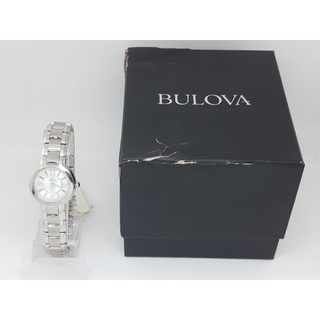 นาฬิกา BULOVA WOMENS 96L147 QUARTZ พร้อมกล่อง (สภาพดี)