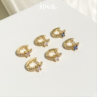 blanche hoop earring (Brass+18K)