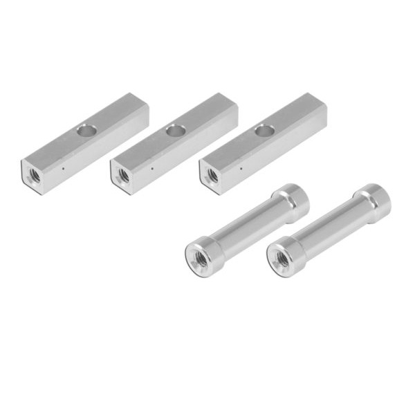 208400-GAUI Alu Square Post with 3mm middle hole (5x5x23.5mm) and Round Post (3×4.8×23.5mm)