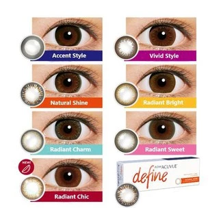 🔥กล่องละ840 ใช้โค้ดลด20%-25%ได้🔥1 Day Acuvue Define คอนแทคสี รายวัน ( 1 กล่อง 15 คู่ )