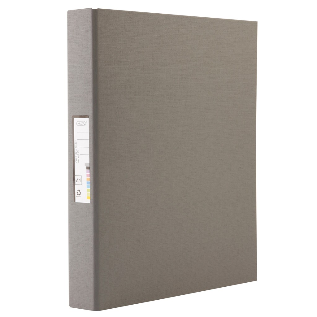 แฟ้ม 2 ห่วง A4 สัน 3.5 ซม. สีเทา ออร์ก้า A-919/File 2 rings A4 spine 3.5 cm. Orka gray color A-919