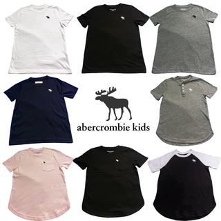 🍭เสื้อยืดเด็ก📌abercrombie kids📌เสื้อเด็ก💖 เสื้อสีพื้นเด็ก 🔥 พร้อมส่ง🔥 สินค้าของแท้ 💯%✅