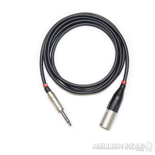 MH-Pro Cable : PXM002-ST1 by Millionhead (สายสัญญาณ แบบ XLR ตัวผู้ - TRS คุณภาพจาก Amphenol Connector และ CM Audio Cable