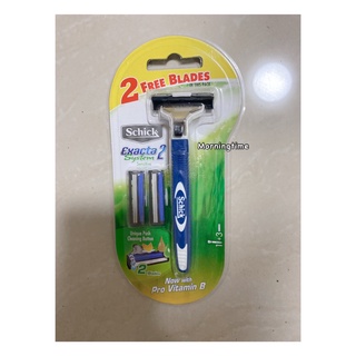 Schick  Exacta 2 System Sensitive Razor มีดโกน แถม ใบมีด2ชิ้น