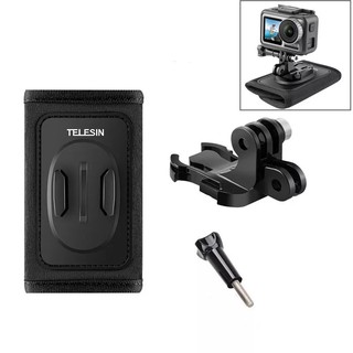 TELESIN Newest Backpack Mount Shoulder Strap Holder ที่รัดกระเป๋ายึดกล้อง GoPro Hero 8 Hero 7 Gopro Max Osmo Action