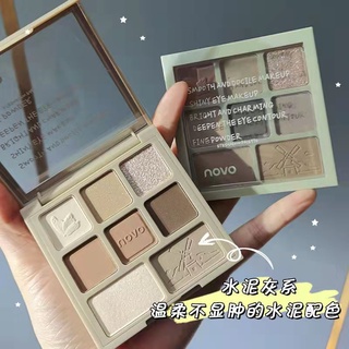 ♕【พร้อมส่ง】Novo พาเลทอายแชโดว์ ชิมเมอร์ ไฮไลท์ เนื้อแมตต์ ชิมเมอร์ 8 สี NO.5604