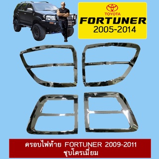 ครอบไฟท้าย Fortuner 2009-2011 ชุบโครเมี่ยม Ao