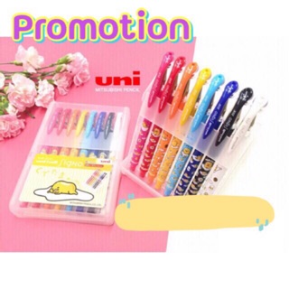 PROMOTION ปากกา // ปากกาหมึกเจล Uni Signo 0.38 mm.  แพ็ค  8 ด้ามพร้อมกล่อง