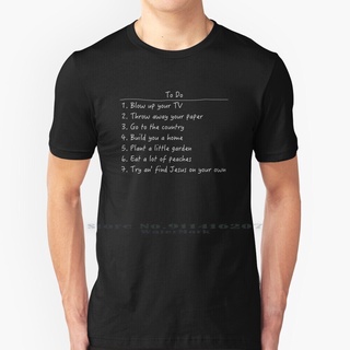 [COD]ขายดี เสื้อยืดลําลอง แขนสั้น พิมพ์ลาย Pipedream Checklist Dark Backgrounds Pure John Prine Spanish Pipedream เรียบง