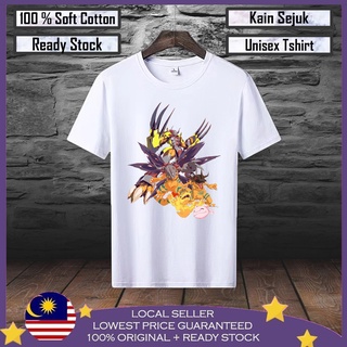 เสื้อยืด ผ้าฝ้าย 100% พิมพ์ลาย AGUMON DIGIMON Viral Lelaki สําหรับผู้ชาย