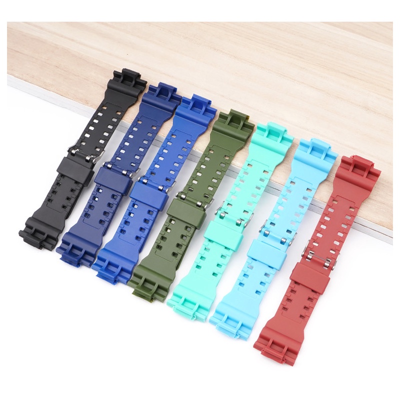 สายนาฬิกาข้อมือซิลิโคนเรซิ่น 16 มม. อุปกรณ์เสริม สําหรับ Casio G-SHOCK GA-100 110 140 200 400 700 GD-100 G-8900 GW-8900