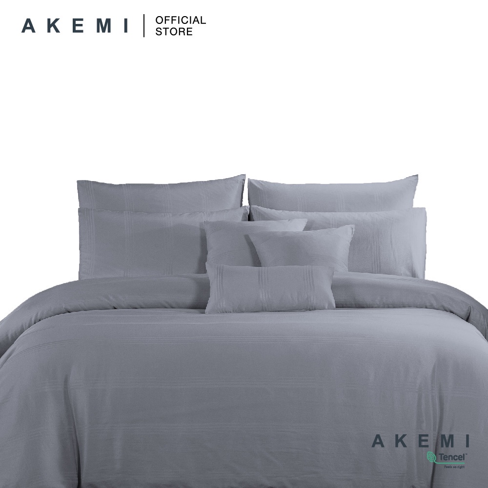Akemi TENCELTM ชุดแผ่นสัมผัส 850TC - Aahil Dawn Blue (King/Queen/Super Single)