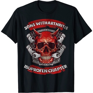 เสื้อยืดโอเวอร์ไซส์เสื้อยืด คอกลม พิมพ์ลาย Father Sons with Arthritis Ibuprofen Chapter แฟชั่นสําหรับสตรีS-3XL