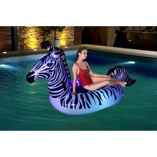 (สินค้าพร้อมส่ง) แพม้าลาย แพแฟนซี แพยาง แพแฟนซีลายม้าลาย Bestway Zebra Float pool float inflatable 2.54m x 1.42m.