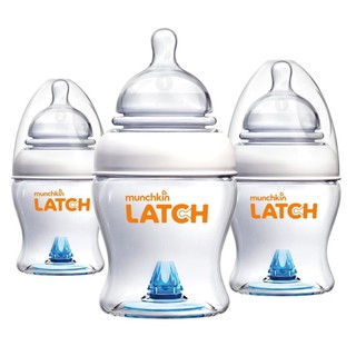 Munchkin : MNK15626## ขวดนม LATCH 4oz Bottle - 3pk