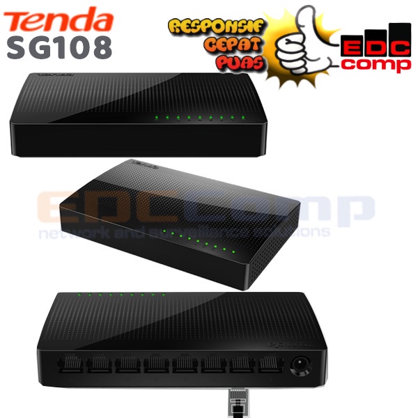 TENDA เต็นท์ SG108 สวิตช์พอร์ต Gigabit 8|สวิตช์พอร์ต Gigabit 8 SG108