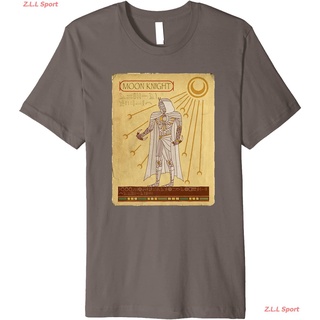 Marvel Moon Knight Ancient Egyptian Card Premium T-Shirt เสื้อยืดพิมพ์ลาย เสื้อยืดชาย เสื้อยืดผู้หญิง แฟชั่น คอกลม