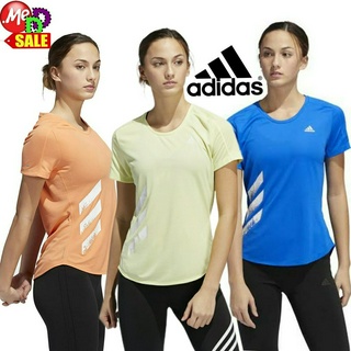 Adidas-ใหม่ เสื้อยืดใส่วิ่ง/ลำลอง ADIDAS LIGHTWEIGHT  RUN IT 3-STRIPES FAST TEE FR8385