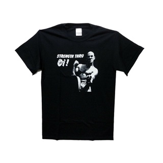 GILDAN เสื้อยืดผ้าฝ้าย พิมพ์ลาย Thru Oi Black Skinhead Mod ใส่สบายS-5XL