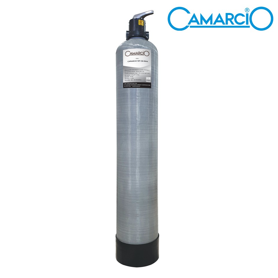 CAMARCIO เครื่องกรองน้ำใช้ในบ้าน ถังไฟเบอร์ กรองกลิ่นคลอรีน สีตะกอน ขนาด 44 นิ้ว รุ่น WP CB 0844