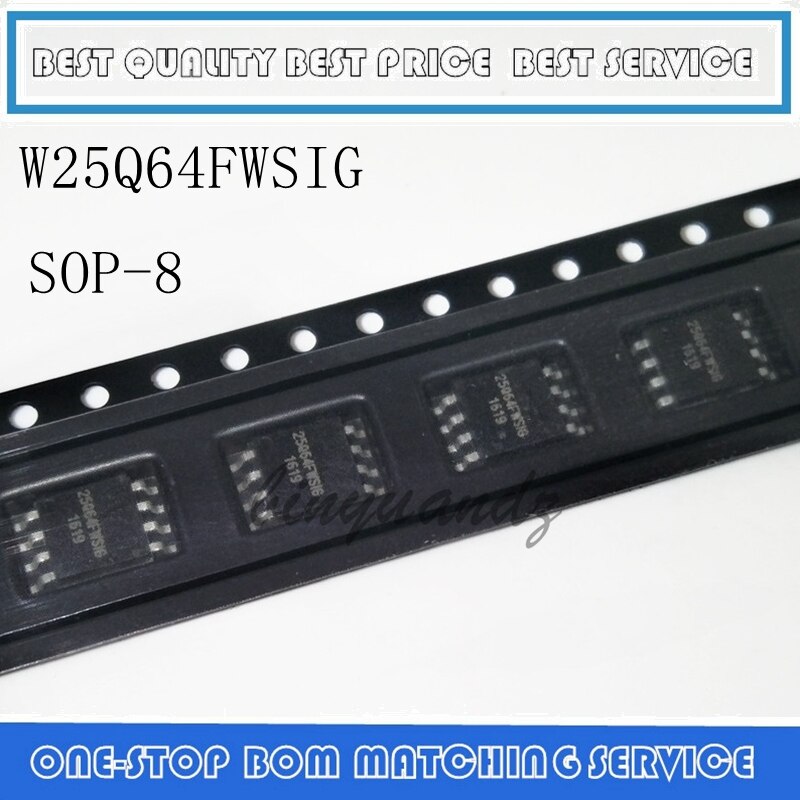 5Q64FWSSIG 10PCS W25Q64FWSSIG W25Q64FWSIG 25Q64FWSIG 25Q64FW 25Q64 SOP-8 Mlc3